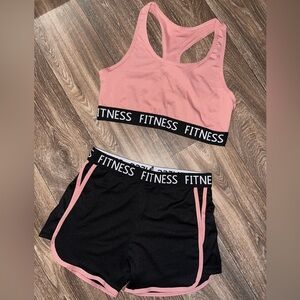 NWOT💫 Black/ Dusty Rose 2 Piece Set